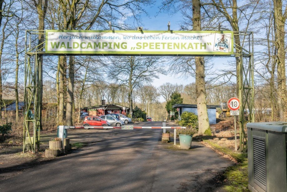 Eingang Campingplatz Ferienhaus Xanten