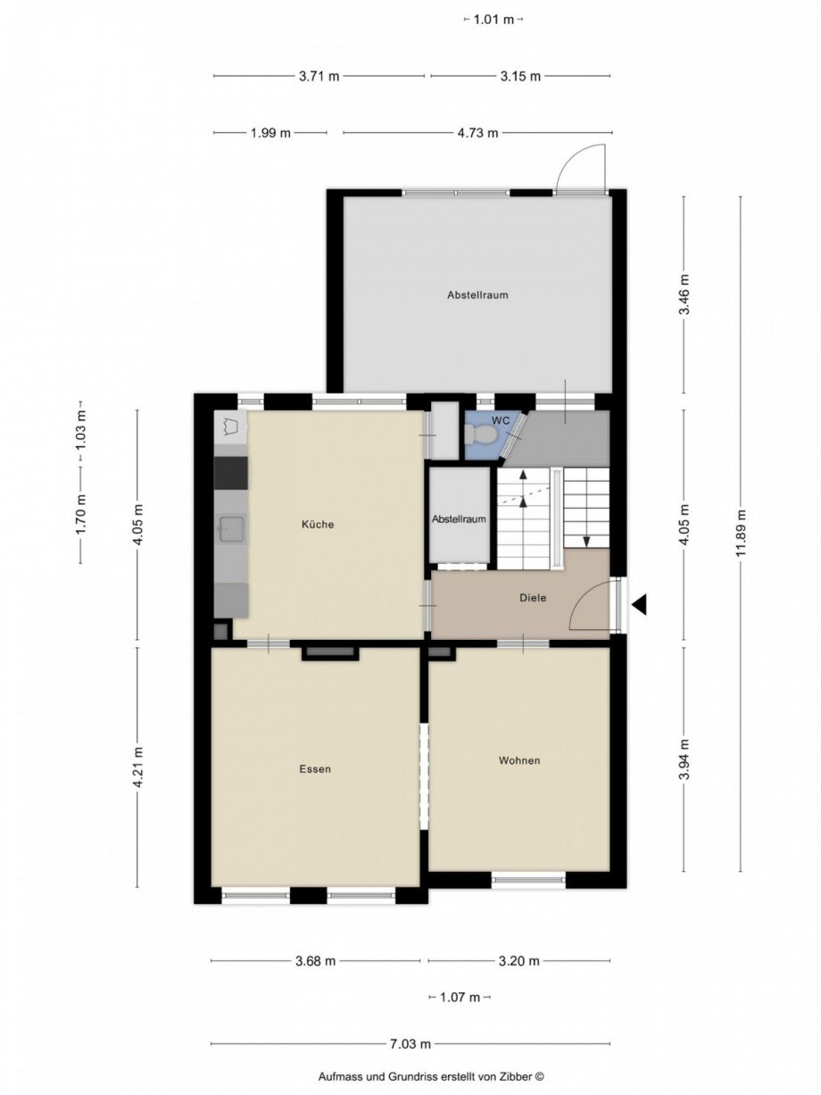 Grundriss Erdgeschoss Doppelhaush�lfte Goch