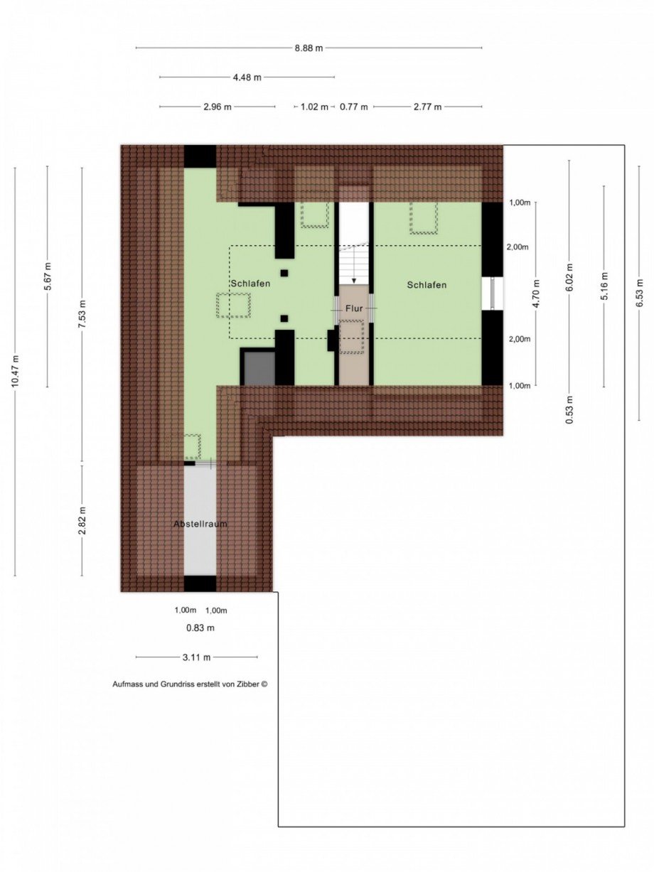 Grundriss Obergeschoss Einfamilienhaus Goch / Pfalzdorf