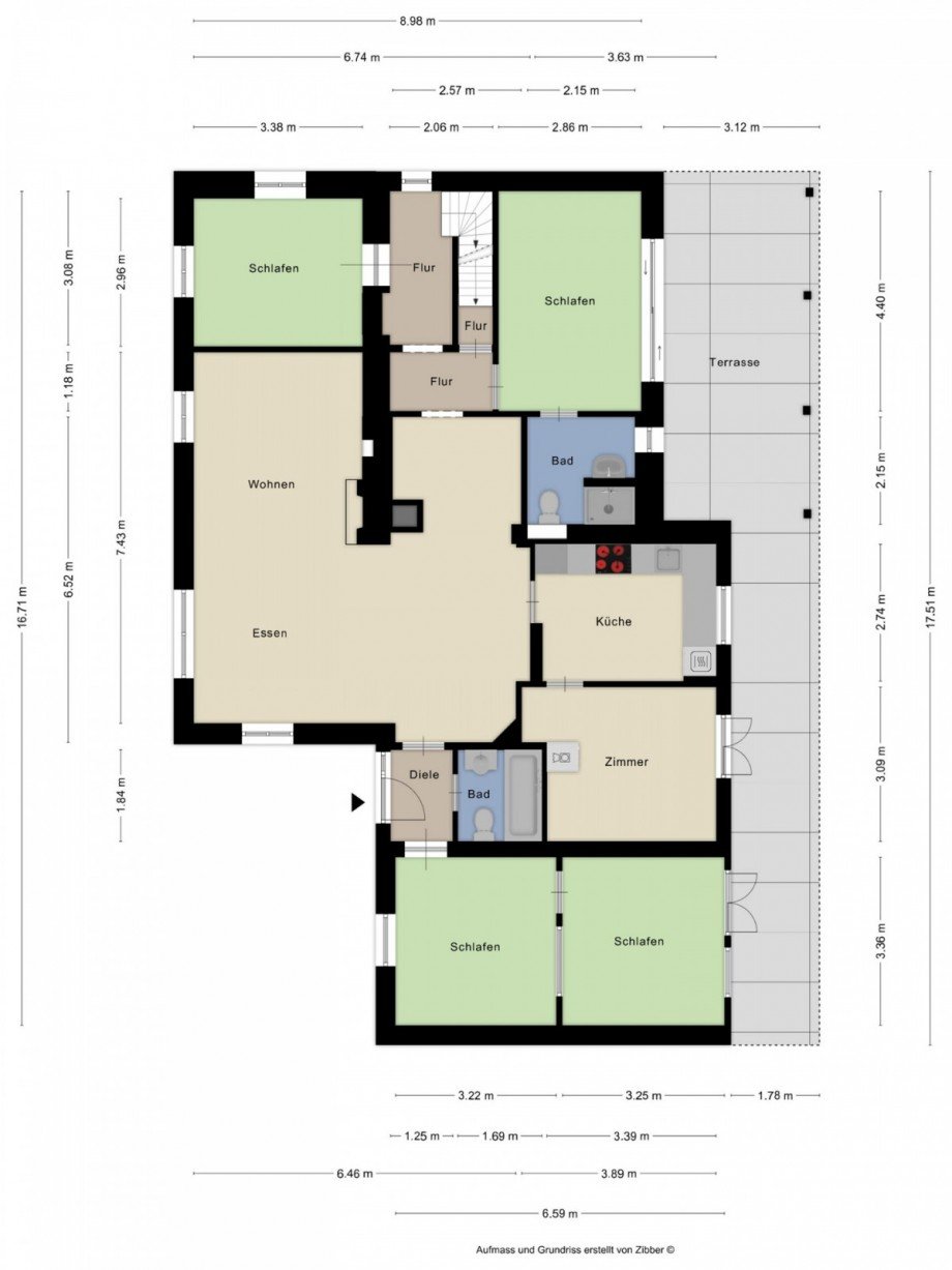Grundriss Erdgeschoss Einfamilienhaus Goch / Pfalzdorf