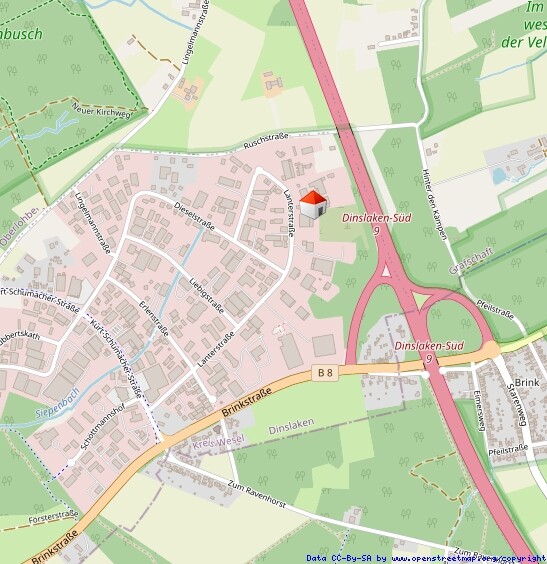 Lageplan Lager Dinslaken
